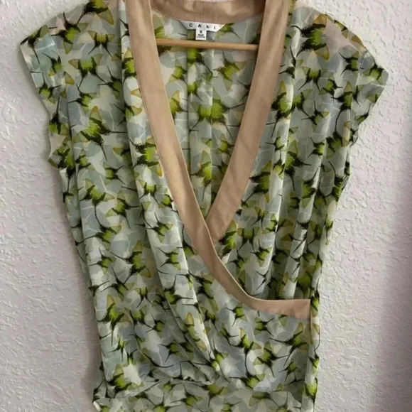 CAbi Butterfly Faux Wrap Blouse - Picture 2 of 9